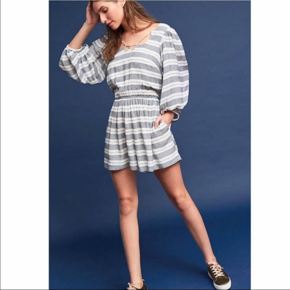 Anthropologie‎ Holding Horses Annamaria Striped Romper